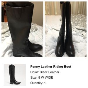 Black riding boots